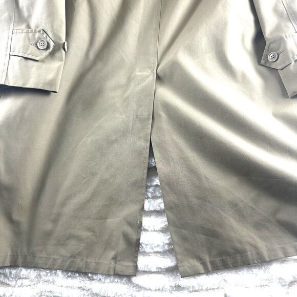 Trench‎ Coat -Towncraft Plus Penn-Prest Penneys Removable Fur Lined Mens 42L VTG - Picture 9 of 15